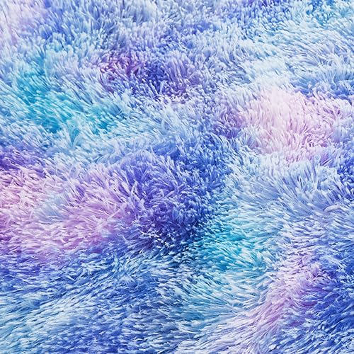 Ophanie Soft Fluffy Shag Area Rug, Non-Slip, Thick, Grey, 8x10 Feet