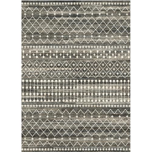 Moroccan Washable Non-Slip Soft Low Pile 8x10 Area Rug