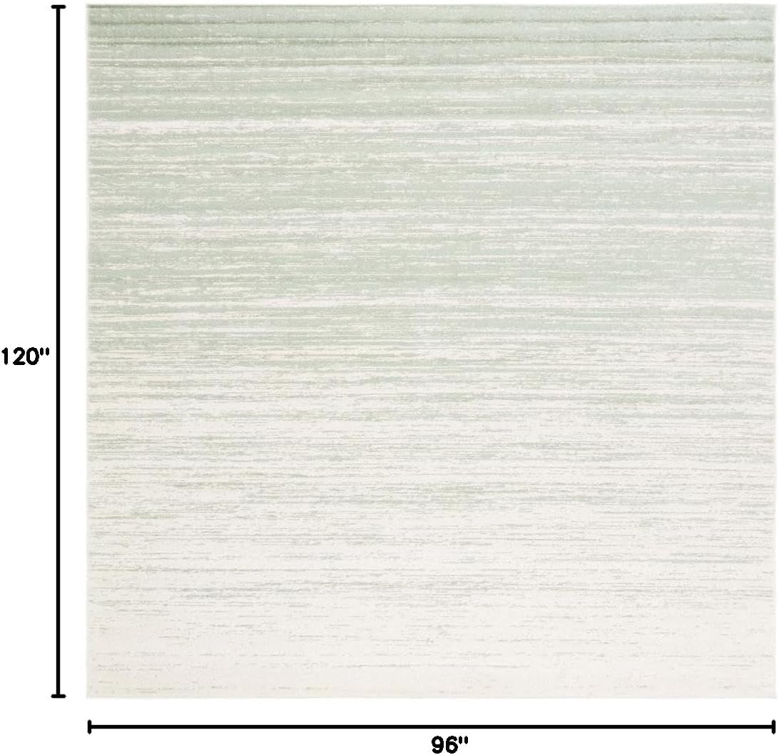 SAFAVIEH Adirondack Sage Ivory Area Rug: Modern Ombre, Non-Shedding, Easy Clean