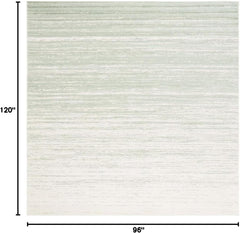SAFAVIEH Adirondack Sage Ivory Area Rug: Modern Ombre, Non-Shedding, Easy Clean