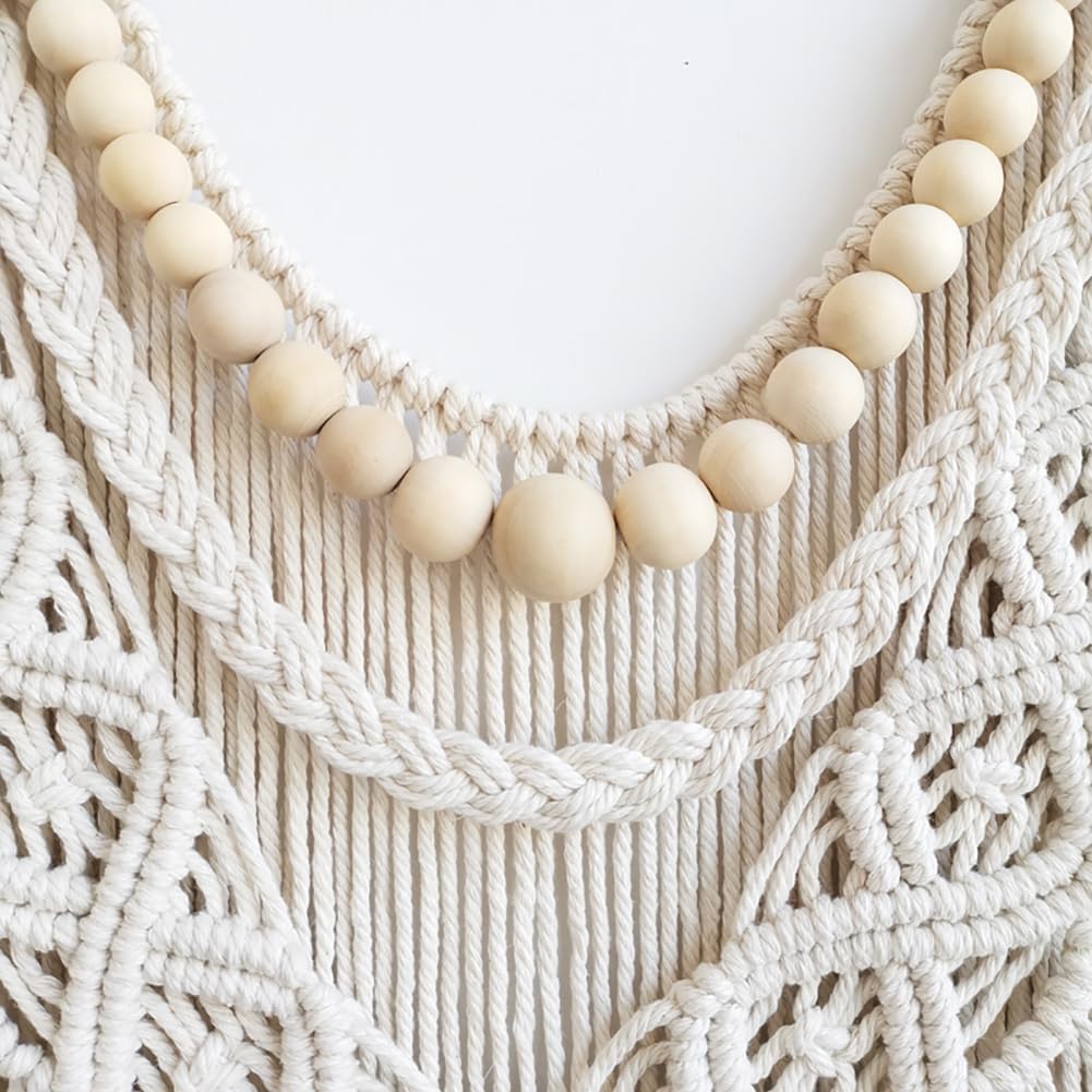 Achart Large Boho Macrame Wall Hanging - Handwoven Cotton Tapestry Decor