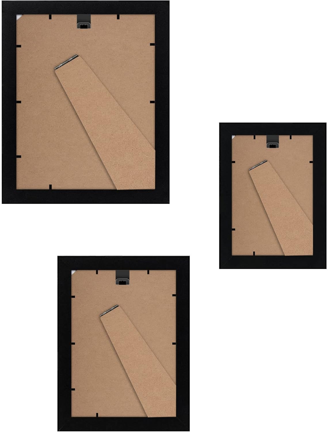 Americanflat 10-Piece Black Gallery Wall Picture Frame Set with Shatter-Resistant Glass