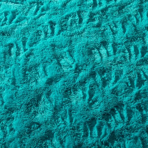 Ophanie Soft Fluffy Shag Area Rug, Non-Slip, Thick, Grey, 8x10 Feet