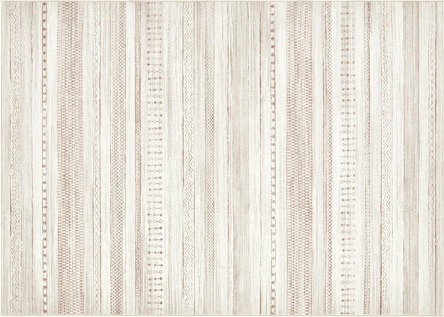 Boraya 5x7 Washable Boho Moroccan Farmhouse Rug – Ultra Soft Geometric Area Carpet