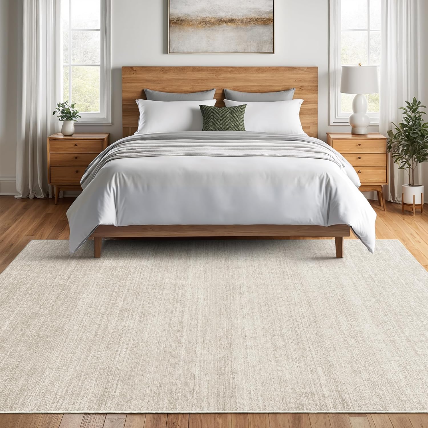 Valenrug 6x9 Washable Rug: Ultra-Thin, Stain-Resistant, Non-Slip, Low Pile