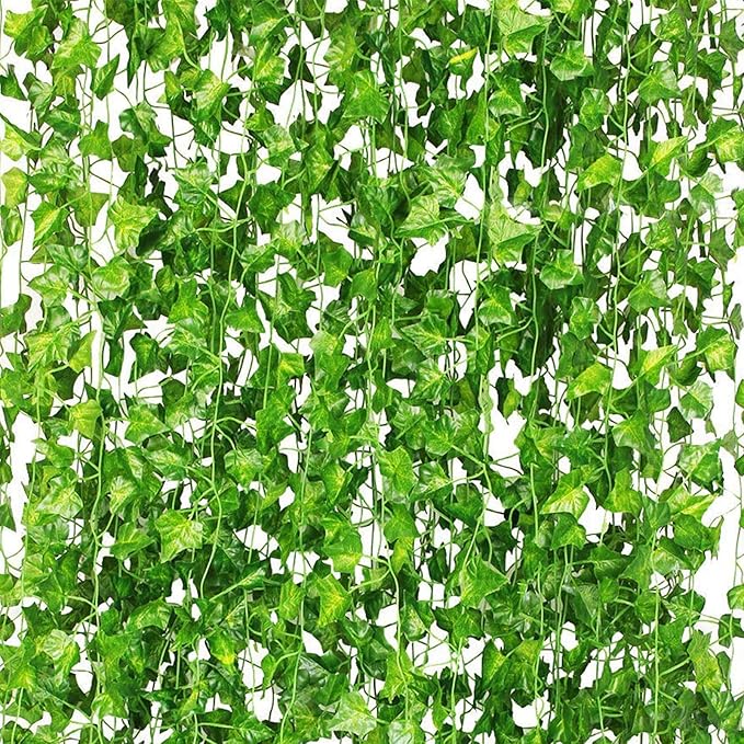 24 Pack 168ft Artificial Ivy Vines Garland for Aesthetic Greenery Decor
