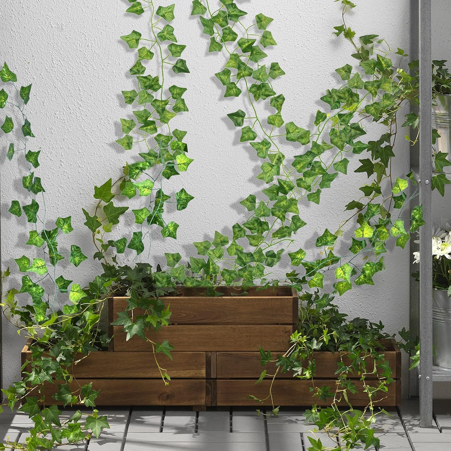 24 Pack 168ft Artificial Ivy Vines Garland for Aesthetic Greenery Decor