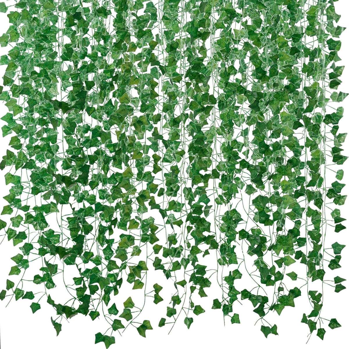 Lifelike Ivy Vines Garland 12-Pack, 84 Feet Total, Aesthetic Artificial Greenery Decor