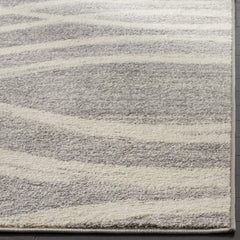 SAFAVIEH Adirondack 8x10 Grey Cream Modern Wave Distressed Easy-Clean Area Rug