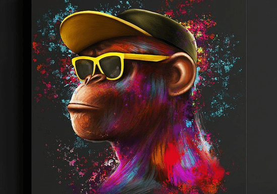 "Curious Spirit" – Monkey-Inspired Artwork